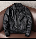 New imported genuine leather jacket men's leather jacket top layer small yellow cowhide autumn fashion slim leather jacket