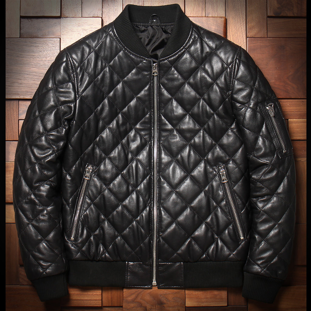 New autumn and winter cotton leather jacket men's Haining baseball casual motorcycle uniform sheepskin simple leather jacket