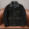 Farmer vintage uncoated classic top layer frosted cowhide leather leather jacket men's distressed slim spring and autumn model