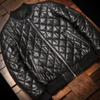 New autumn and winter cotton leather jacket men's Haining baseball casual motorcycle uniform sheepskin simple leather jacket