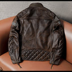 Harley top layer cowhide leather leather jacket men's heavy motorcycle suit American dream retro can be added protective gear