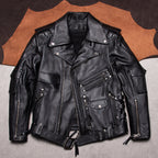 Harley motorcycle uniform pure top layer cowhide leather jacket for men can remove the liner and add protective gear Motorcycle leather jacket