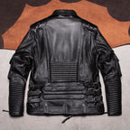 Harley motorcycle uniform pure top layer cowhide leather jacket for men can remove the liner and add protective gear Motorcycle leather jacket