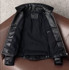 New imported genuine leather jacket men's leather jacket top layer small yellow cowhide autumn fashion slim leather jacket
