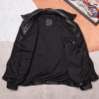 Graduation version vegetable-tanned top layer cowhide jacket men's slim fit classic Mendoza farmer American black leather jacket
