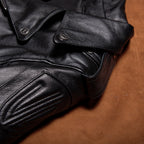 Harley motorcycle uniform pure top layer cowhide leather jacket for men can remove the liner and add protective gear Motorcycle leather jacket